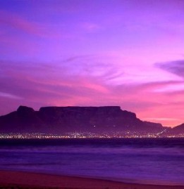 Vista view of Table Mountain, Cape Town
